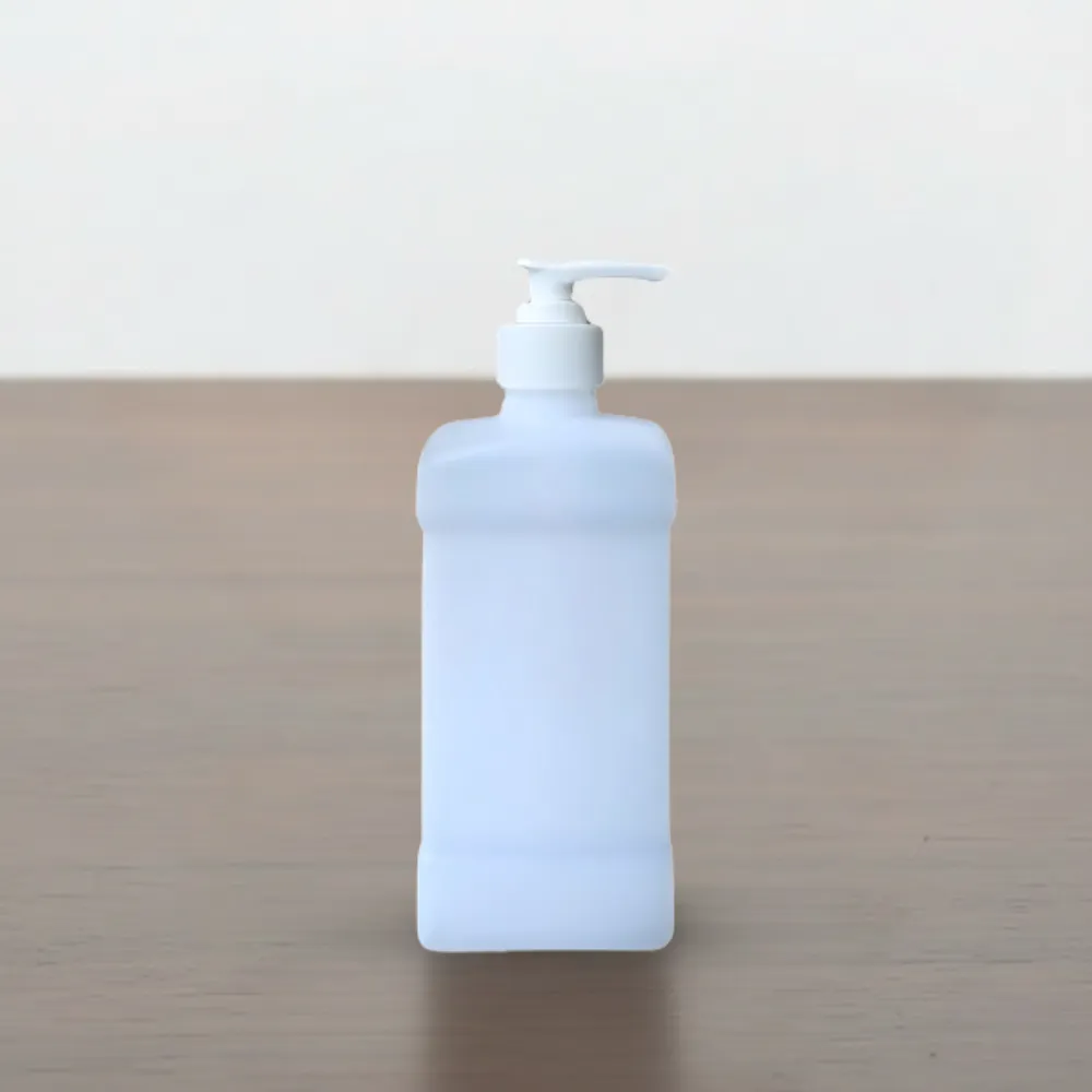 500ml Plastic Square Bottle with 28mm Pump