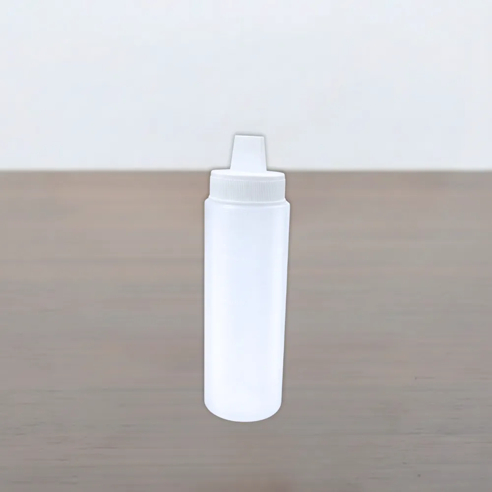 Plastic Flat Nozzle Squeeze Bottle 500ml (16 Ounce) – Leakproof & Durable