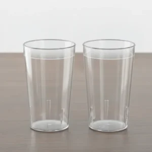 Round Big Glass - Frosty/Clear 330ml | Unbreakable & Stylish