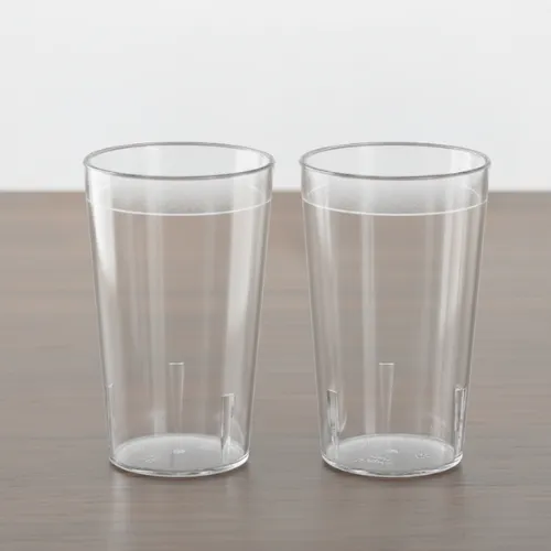 Round Big Glass - Frosty/Clear 330ml | Unbreakable & Stylish