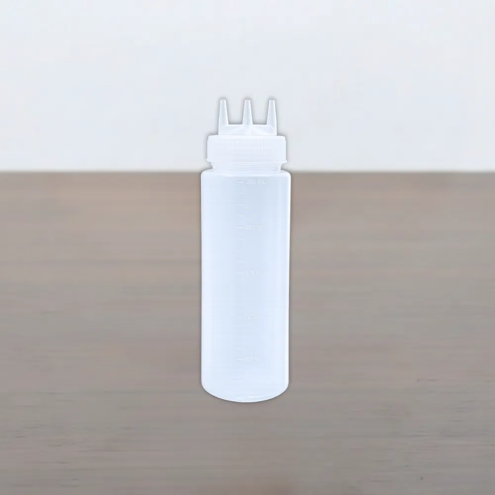 Plastic Triple Nozzle Squeeze Bottle 500ml (16 Ounce) – Leakproof &<br> Durable