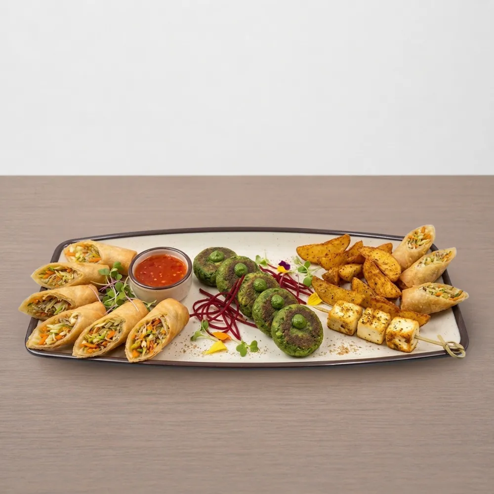 (EMT 007) Melamine Dual Tone Platter – 30.5 cm / 12 Inch | Elegant & Durable