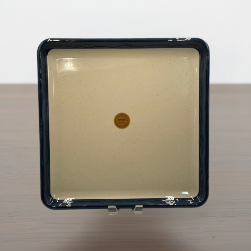 (EMT 012) Melamine Dual Tone Square Platter – 12 Inch | Modern & Durable