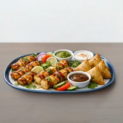 (EMT 005) Melamine Dual Tone Platter – 28 cm / 11 Inch | Elegant & Durable