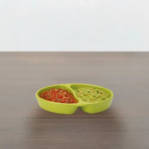 (EMV 02) Melamine Twin Sauce Dish – 4.5 Inch | Compact & Practical