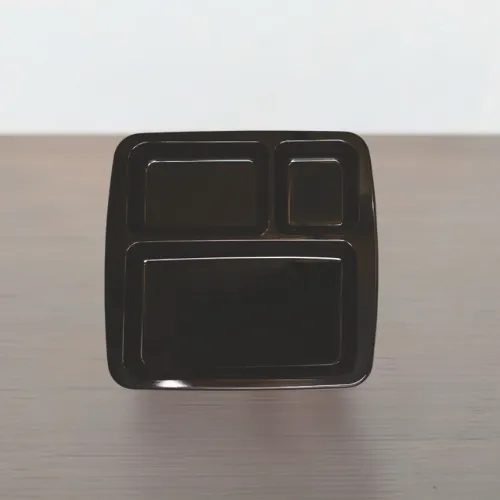 (EMV 03) Melamine 3 Partition Plate – 9.7 Inch | Practical & Durable - Image 3