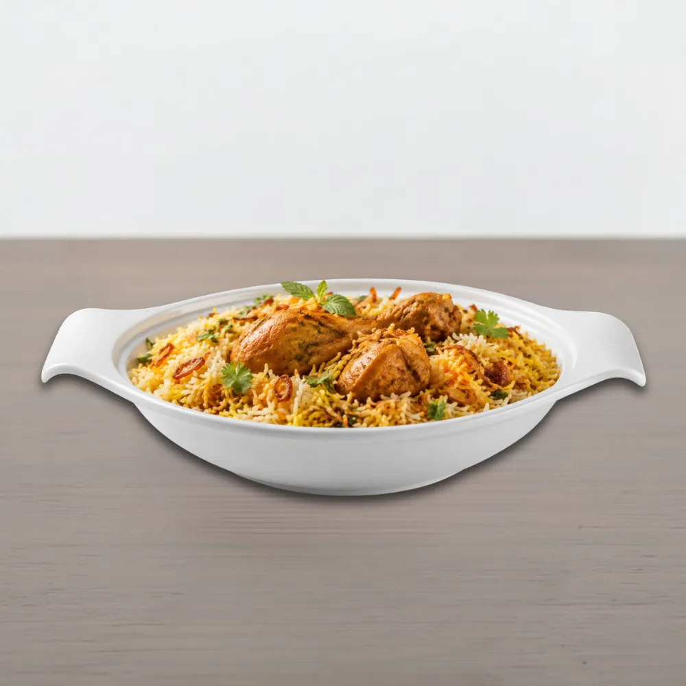 (EMO 05) Melamine Biryani Bowl – 10.5 Inch | Extra Spacious & Durable
